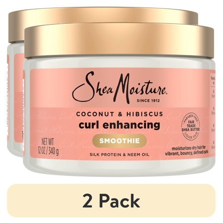 (2 pack) SheaMoisture Smoothie Curl Enhancing Cream Coconut and Hibiscus, 12 oz | Walmart (US)
