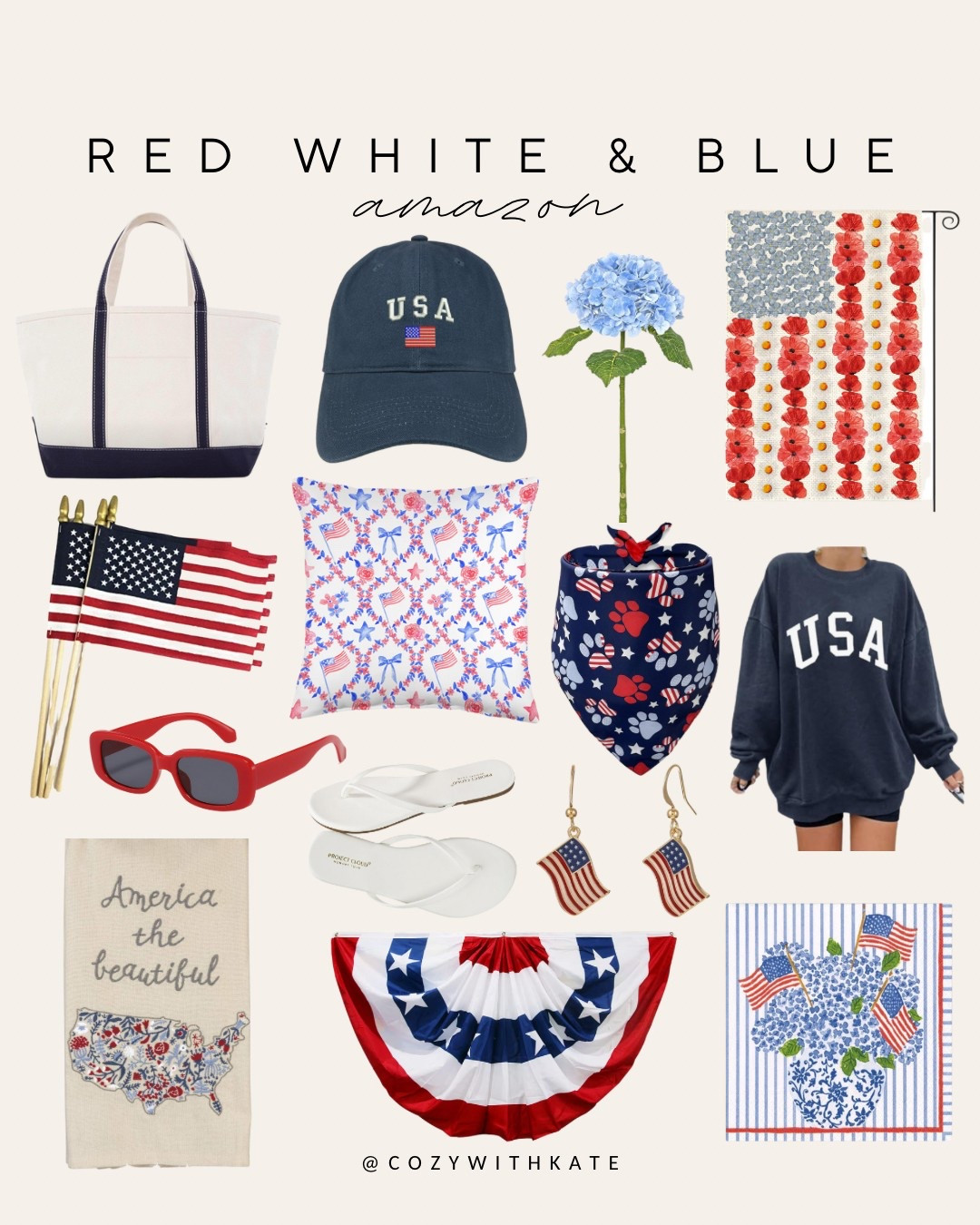 Red white & blue Amazon! 

Americana. Patriotic. Memorial Day. 4th of July. Patriotic Amazon fashion. 

#LTKHome #LTKSeasonal #LTKFindsUnder50