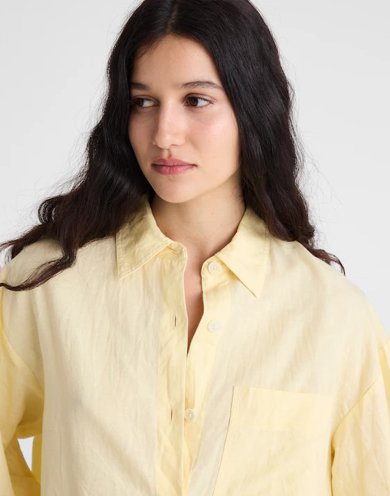 Straight-Hem Shirt in Linen | Madewell