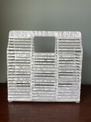 RACHEL ROY Lucite Basket Acrylic Cage Handbag | eBay | eBay US