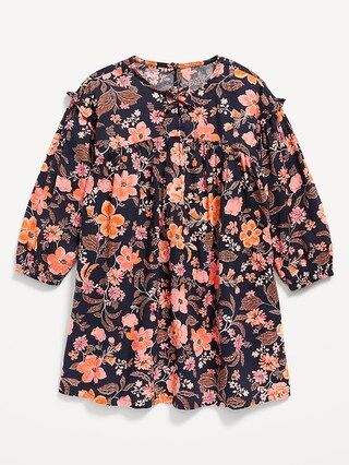Long-Sleeve Floral Swing Dress for Toddler Girls | Old Navy (US)