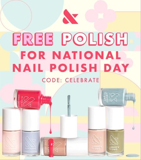 Olive & June: Free polish for National Nail Polish Day 💅  

#LTKSaleAlert #LTKBeauty #LTKFindsUnder50