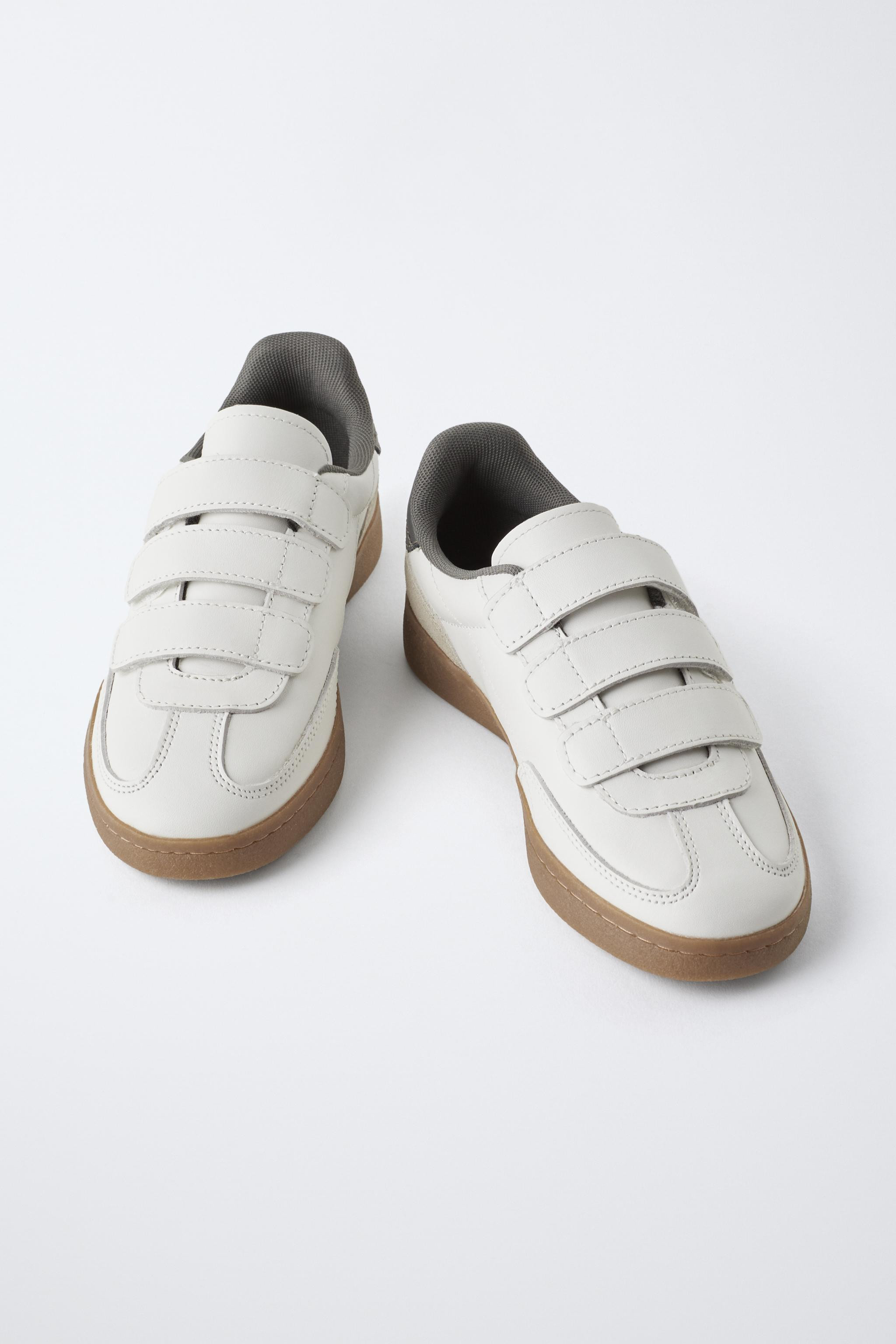 LEATHER SNEAKERS | Zara US