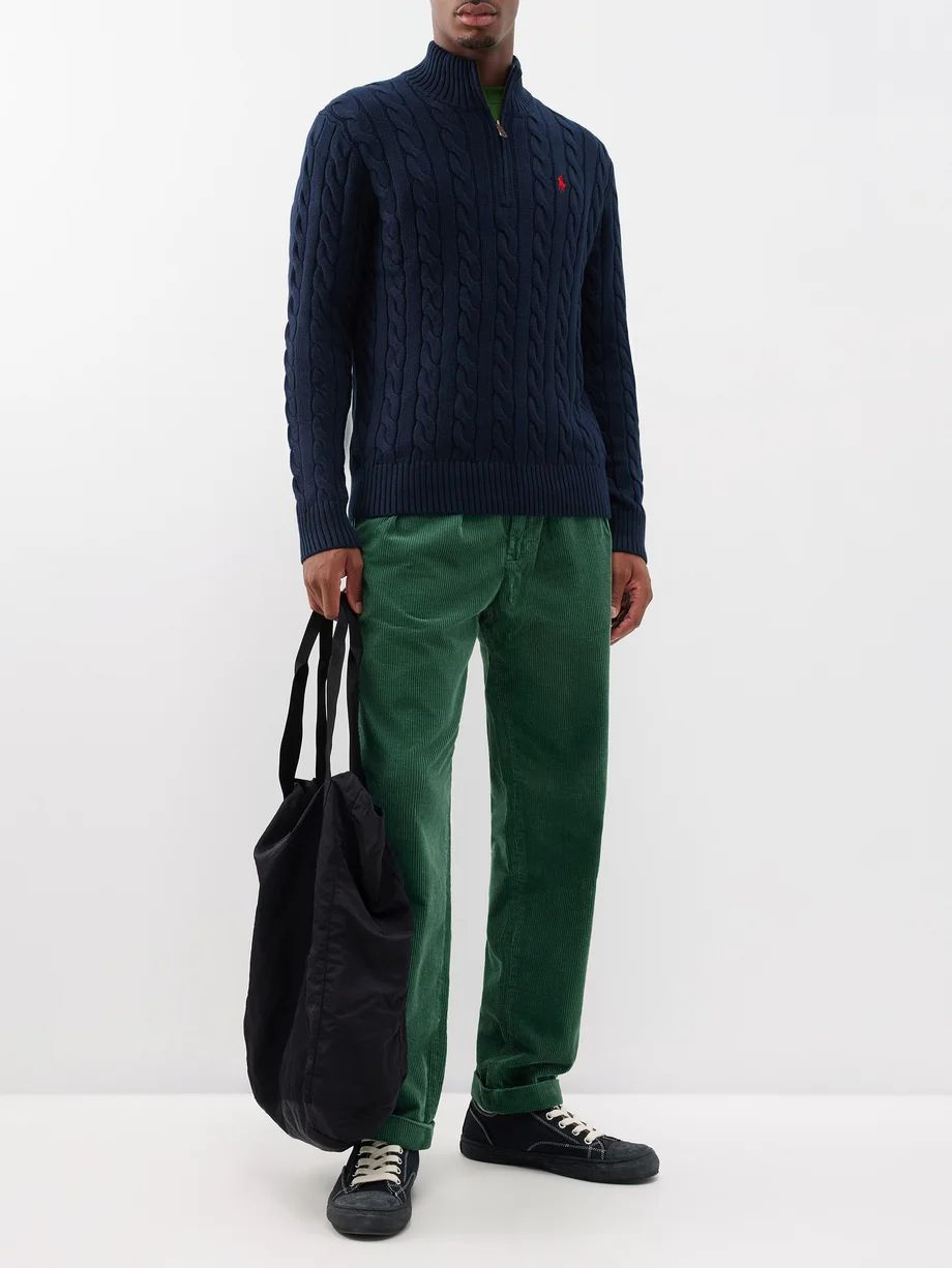 Cable-knitted cotton sweater | Polo Ralph Lauren | Matches (UK)