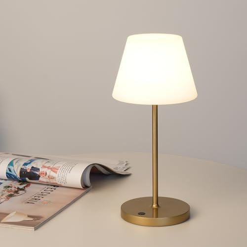 WEILAILUX Small Outdoor Table Lamp, Shower Lamp Waterproof (Mini Gold) | Amazon (US)