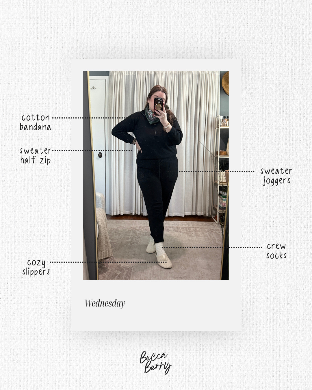 A comfortable, work-from-home outfit built around cozy layers and everyday staples. This look is perfect for long desk days, virtual meetings, and staying comfortable at home. I’m wearing XL in the two piece sweater set, and it fits true to size.

Shop this WFH outfit below 🤍 

 #LTKootd #LTKMidsize #LTKWorkwear