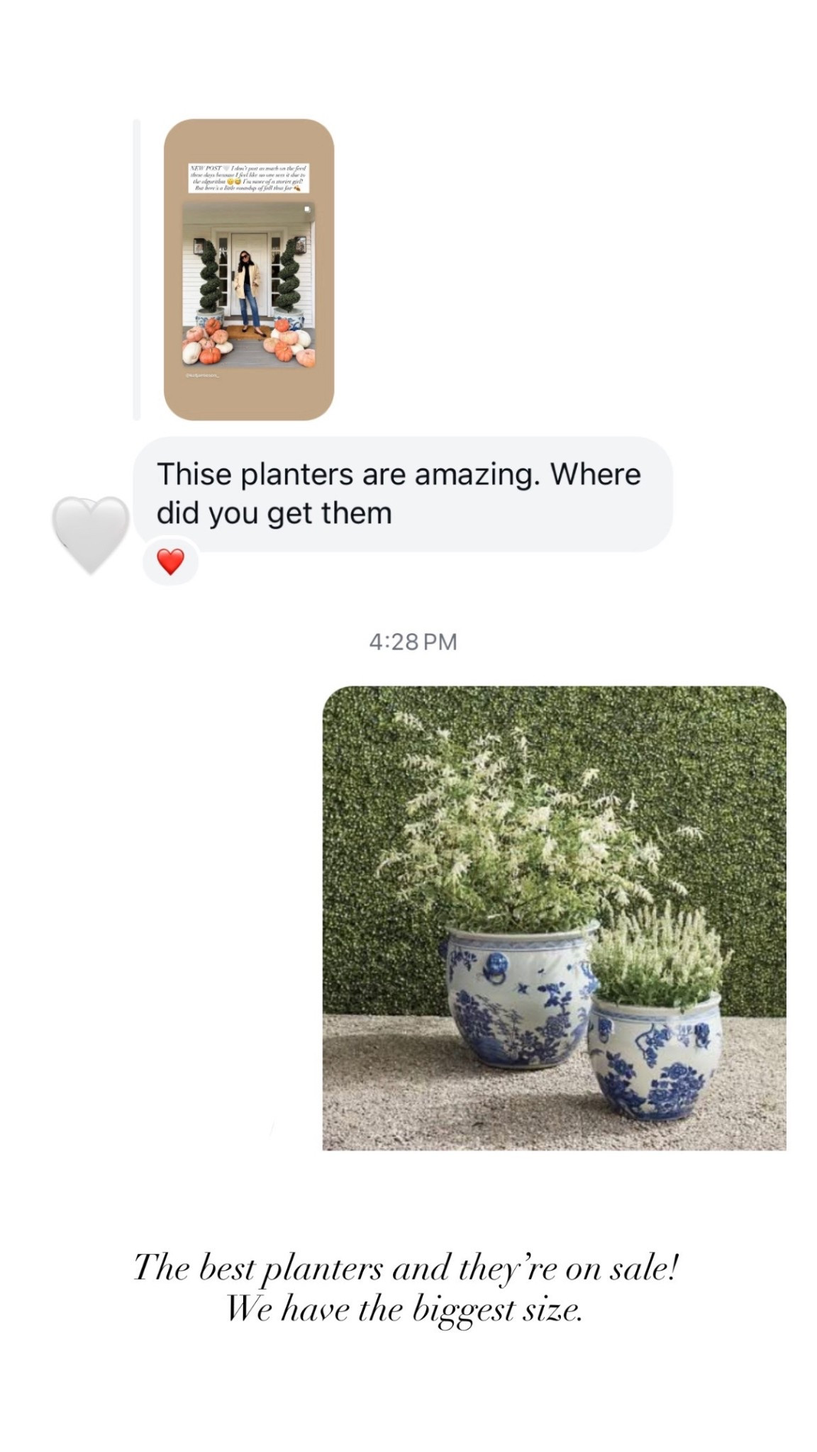 Outdoor planters, blue and white ginger pots. 

#LTKSeasonal #LTKHome #LTKStyleTip