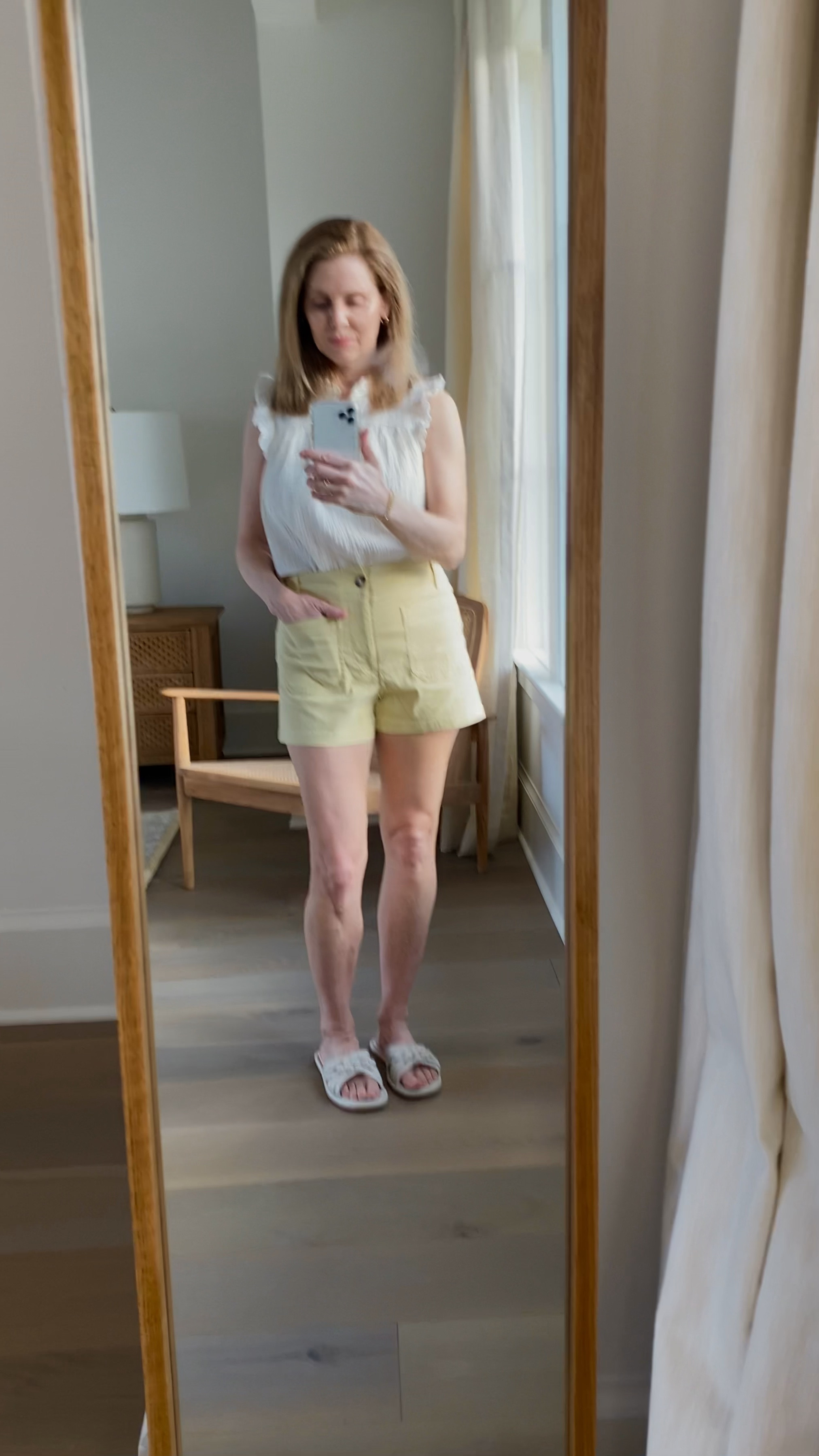 Anthropologie shorts
Anthropologie blouse
Anthropologie sandals
Anthropologie spring
#Anthropologie
#springshorts
#springhues

Shop the LTK exclusive sale.  20 percent off Anthropologie orders of $100 or more.  The blouse and sandals aren't from Anthro but I linked ones similar and would love myself!  The Anthro shorts fit well and are more of a stretchy cotton than linen.  They run true to size.  I'm wearing a 26 which is my size.

#LTKVideo #LTKSeasonal #LTKSpringSale