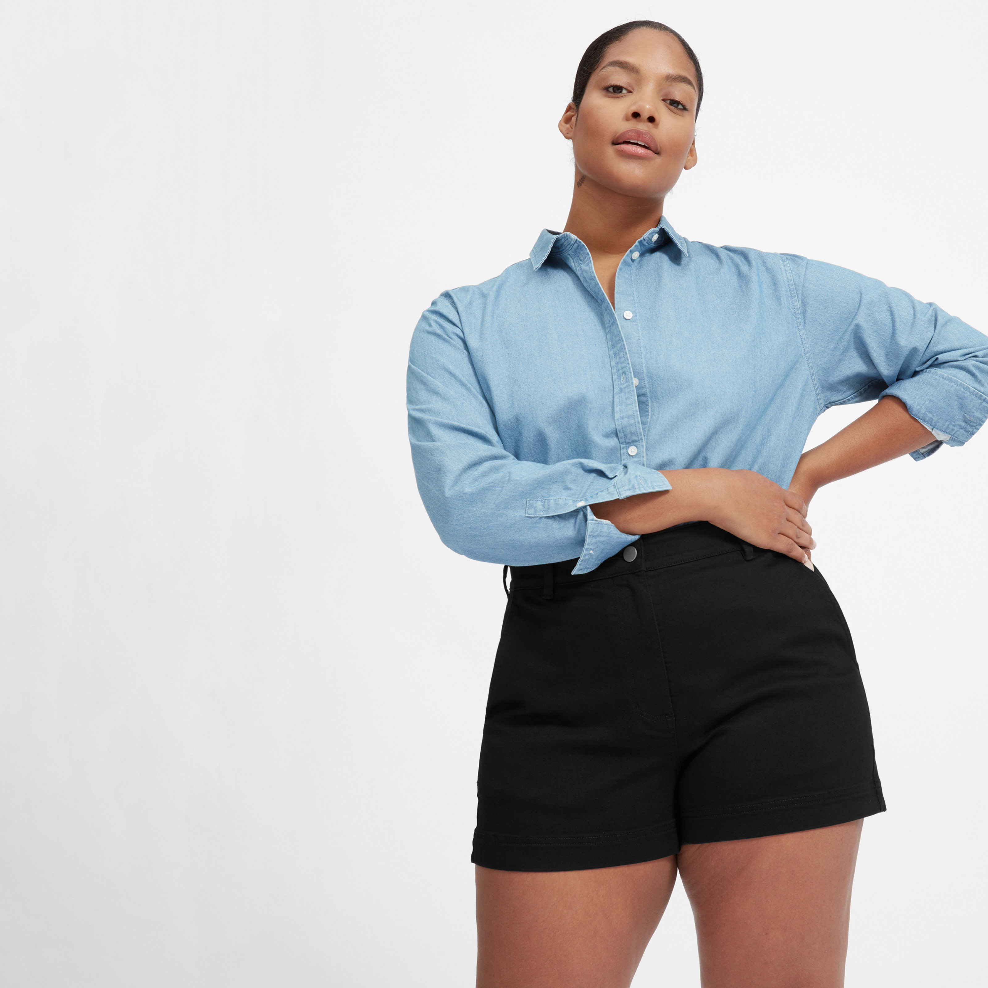 Women's Cotton Twill Short by Everlane in Black, Size 2 | Everlane