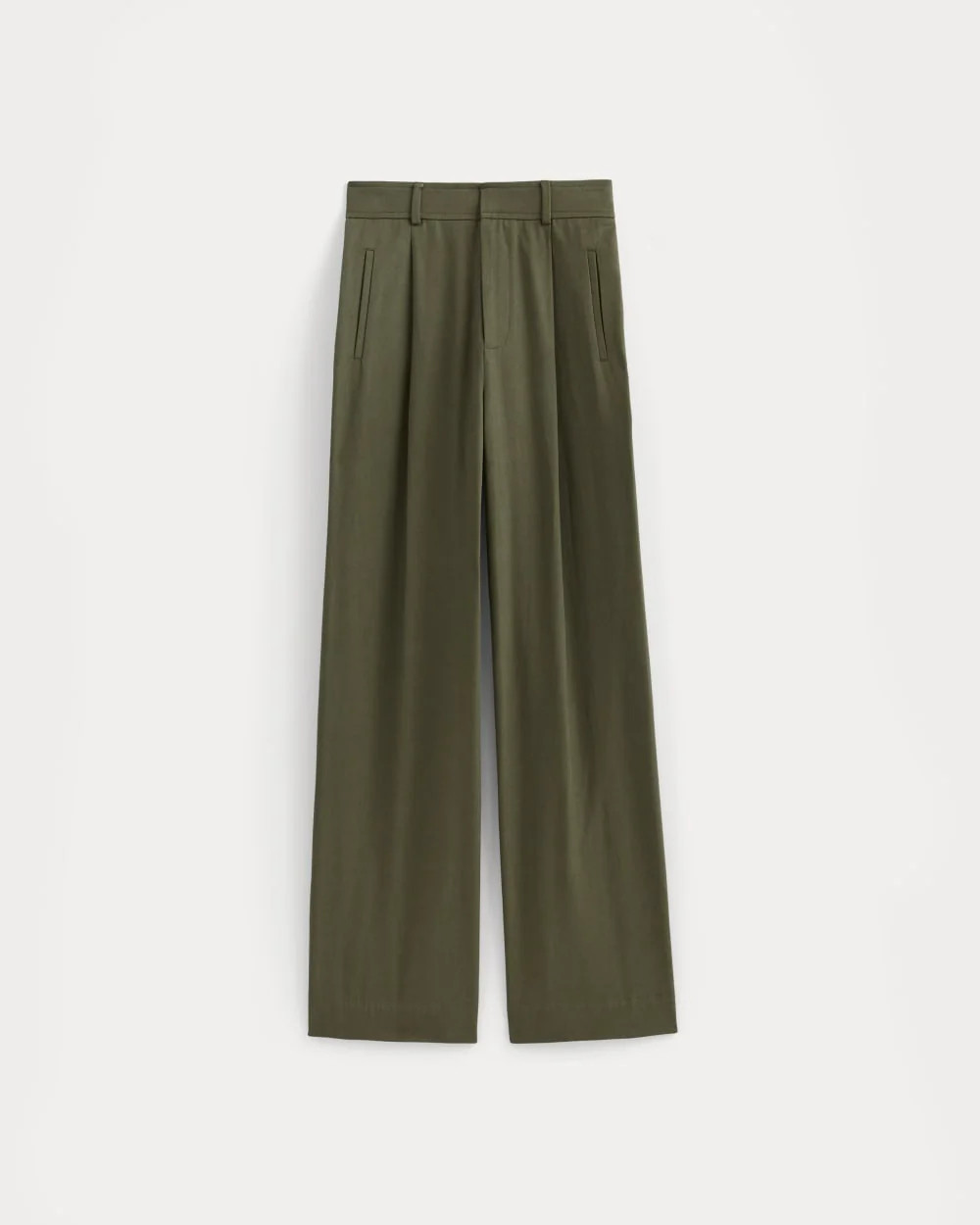 The Draper Pleated Pant in Buttersmooth | Kalamata | 30" Inseam | Everlane