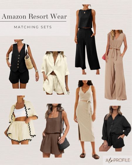 Amazon Matching Sets//
Amazon finds, Amazon fashion, Amazon style, beach vacation, vacation outfits, vacay outfits, Amazon resort wear, summer outfits, spring outfits, adorable fashion