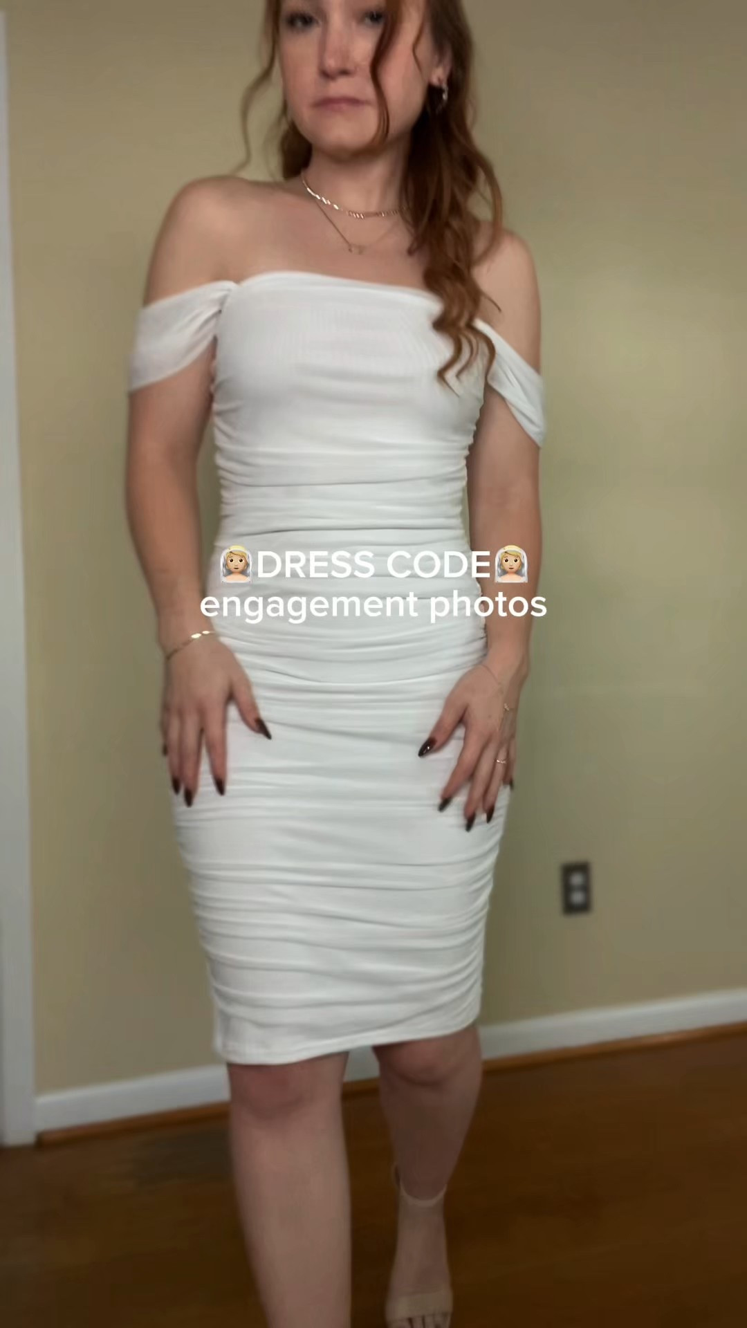 White bridal dress for engagement photos, bridal shower, engagement party, rehearsal dinner, bachelorette party 

#LTKWedding #LTKStyleTip #LTKPetite