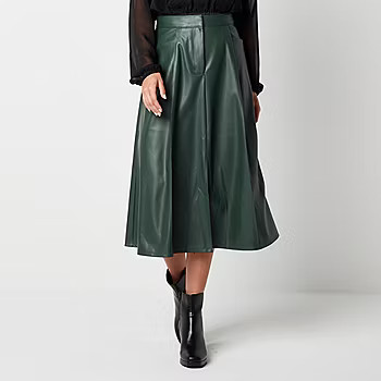 new!Worthington Womens Mid Rise Midi Full Skirt | JCPenney
