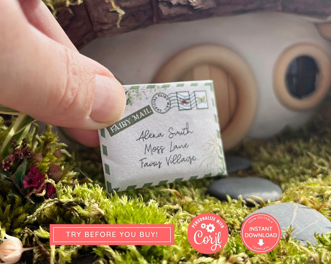 Printable Mini Fairy Land Letter Set with envelope, Fairy Land Map, Scavenger Treasure Hunt, Inst... | Etsy (US)