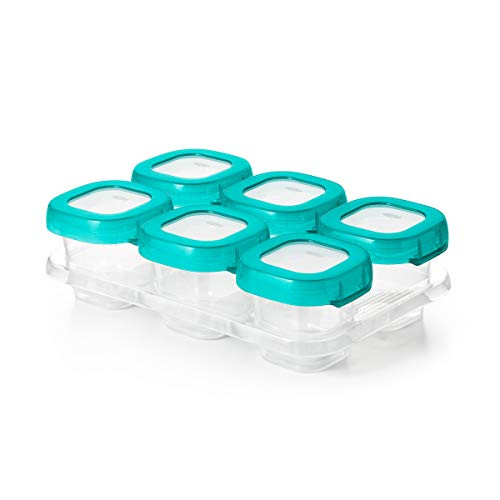OXO Tot Baby Blocks Freezer Storage Containers 2 Oz - Teal | Amazon (US)
