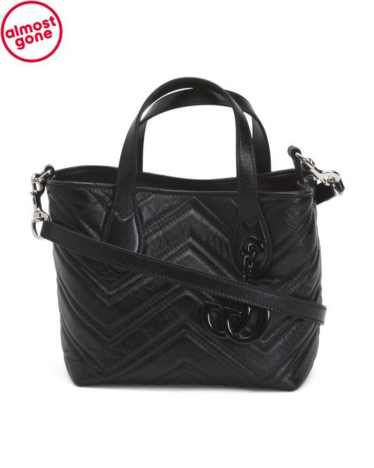 Made In Italy Leather G G Marmont Small Tote With Shoulder Strap | Luxury Gifts | TJ Maxx | TJ Maxx