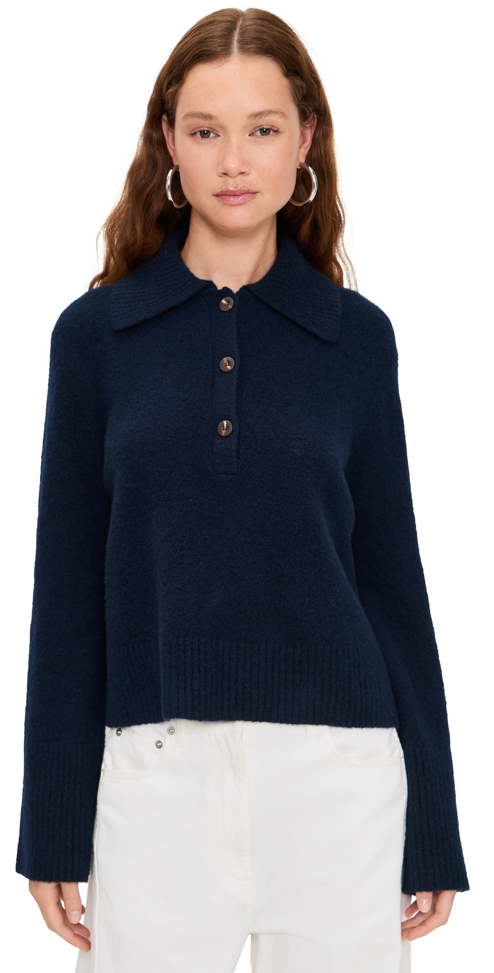 Jenni Kayne Cashmere Stevie Polo Navy S | Shopbop
