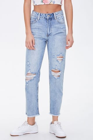 The Westwood Distressed Mom Jeans | Forever 21 (US)