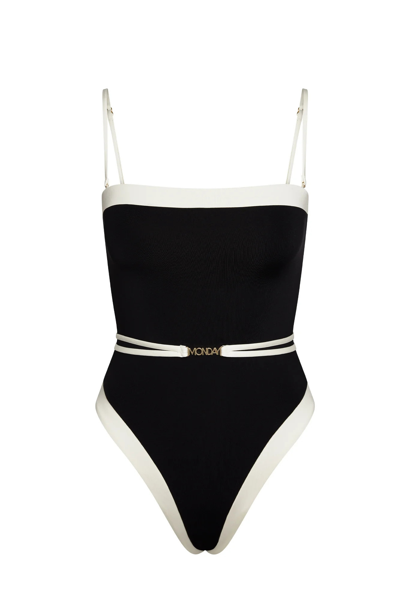 Miami One Piece - Black/Ivory | Monday Swimwear