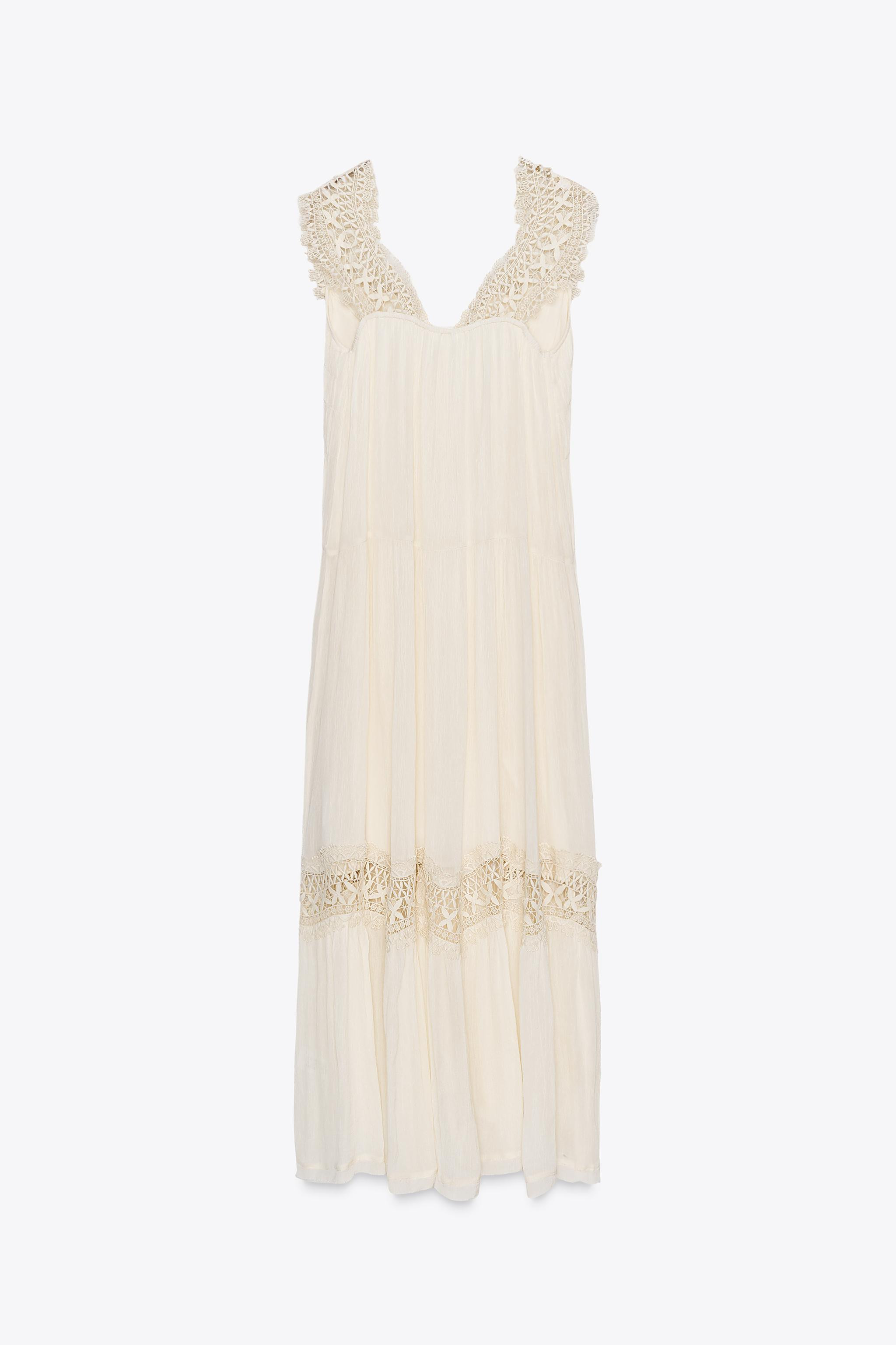 COMBINATION LACE SLIP DRESS | Zara US