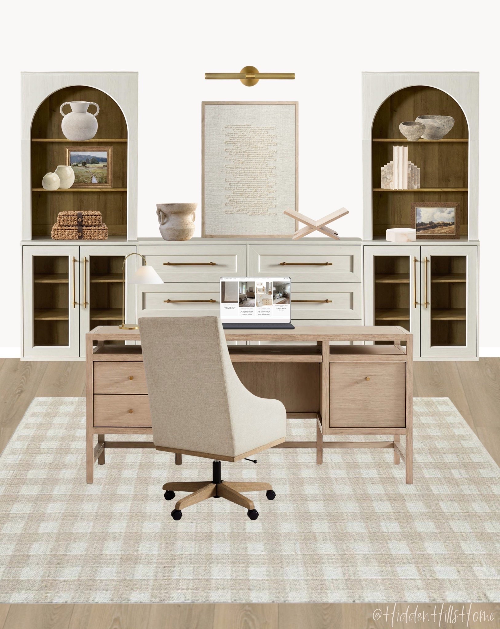 Cozy home office decor ideas, home office inspiration, office desk, affordable home decor, home office mood board, office chair, home office design, rug, shelves, office organization #officee

#LTKSeasonal #LTKSaleAlert #LTKHome