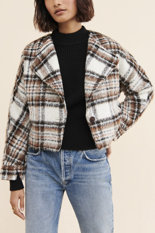 Lawrence Plaid Cropped Jacket | Nuuly
