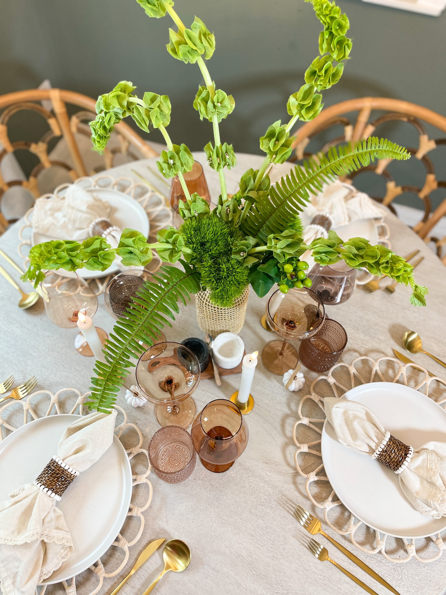 Fall tablescape with the prettiest neutral glassware from Amazonn

#LTKFindsUnder50 #LTKSeasonal #LTKHome