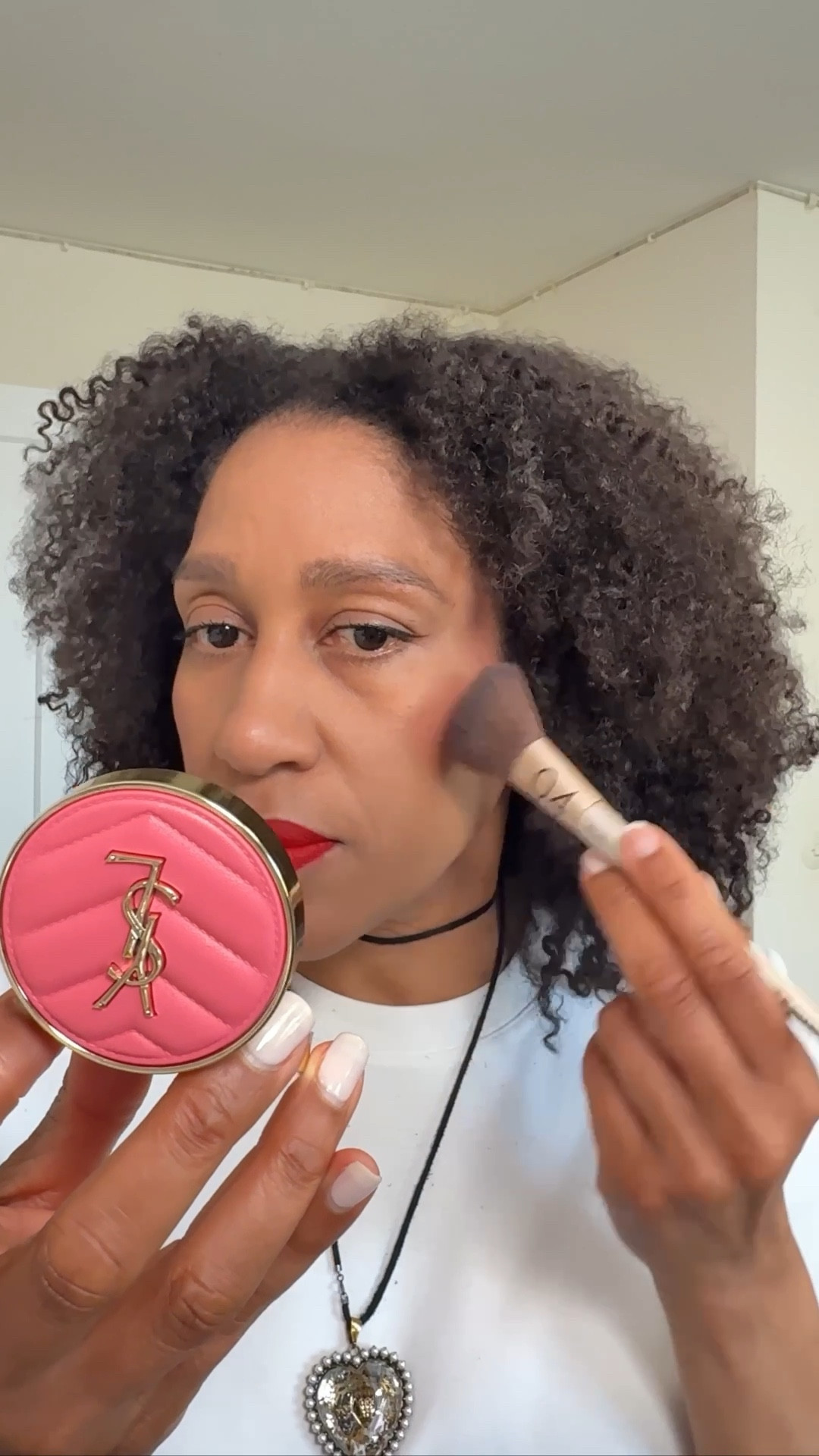 Everyday Make Up Routine with my current make up favorites for this summer.

YSL - All Hours Foundation
YSL - Make Me Blush Shade: 93
Tarte - Tubbing Mascara in Black
Nars - Matte Lip pencil
On' Till Down Setting Spray by Patrick Starrr

#yslbeauty #LTKMakeup #summer 

 #LTKSummerEdit #LTKOver40 #LTKBeauty