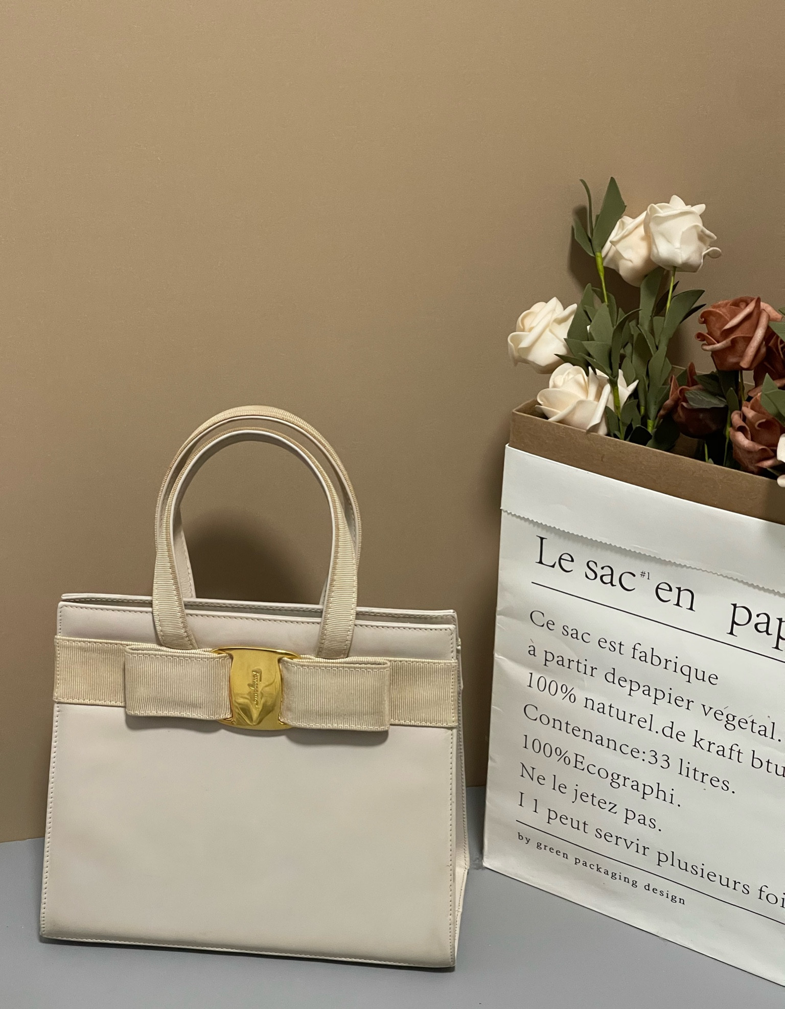 Love this ferragamo vintage tote bag. Feminine and one of a kind ❤️❤️❤️

#LTKitbag #LTKU #LTKMostLoved