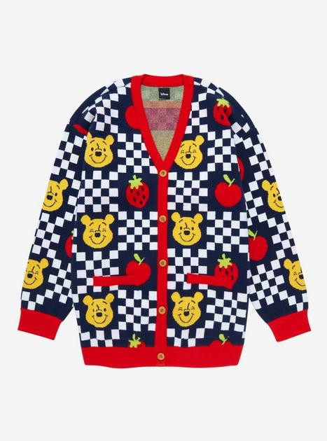 Disney Winnie the Pooh Fruits Checkered Women's Cardigan - BoxLunch Exclusive | BoxLunch