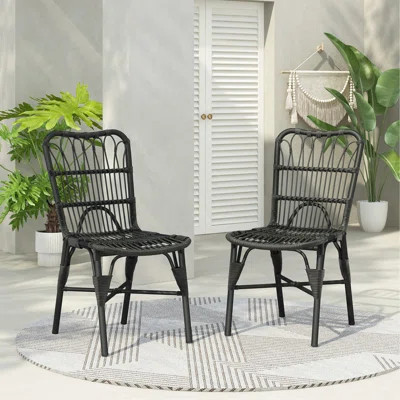 Outdoor Patio Dining Chairs Set Of 2,Outdoor Chairs For Backyard, Poolside, Garden | Wayfair North America