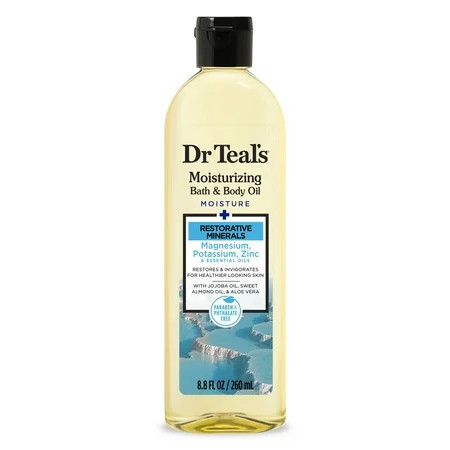 Dr Teal's Restorative Minerals Bath & Body Oil with Magnesium, Potassium & Zinc, 8.8 fl oz | Walmart (US)