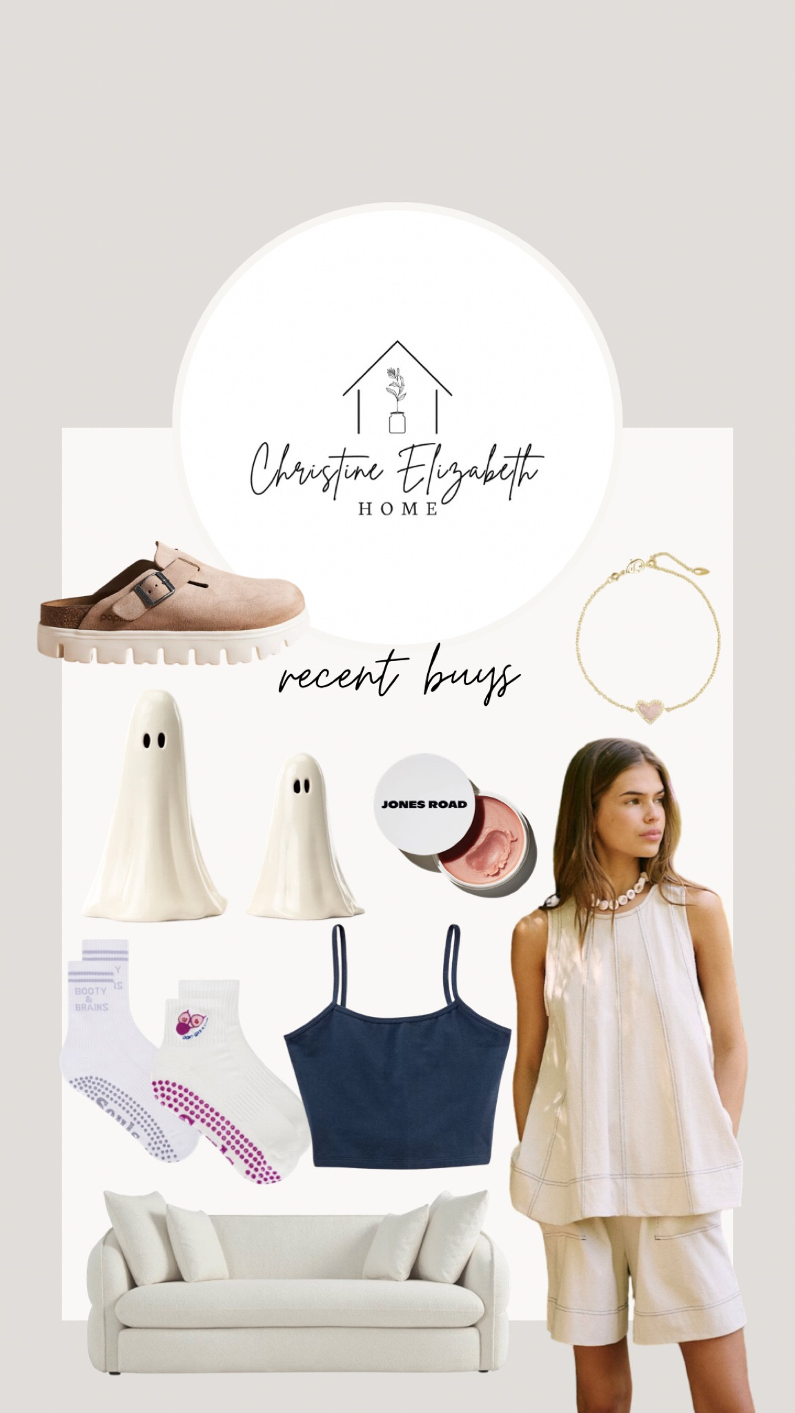 the birks are my fave, they sell out QUICK so grab them now  ◡̈ i also have been loving these $5 tanks from target.

on vaca my oldest and i got matching Kendra Scott bracelets, love that she is my mini me 

how cute are these teeny ghosts? i really want to do just some minimal fall/halloween decorating and not be too overdone 👻 

#LTKFindsUnder100 #LTKHome #LTKSeasonal