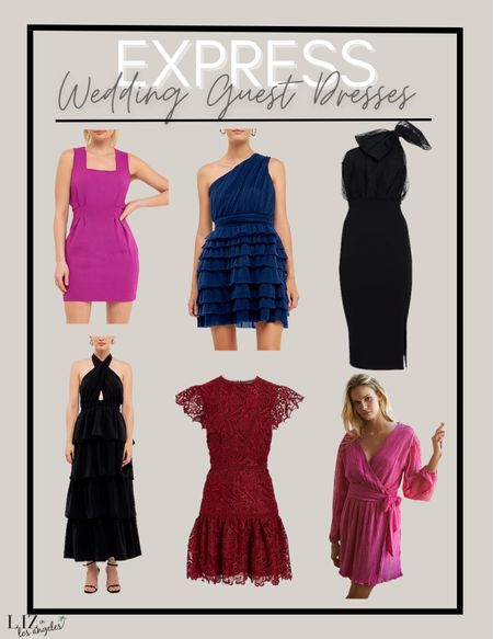 Wedding season is upon us and express is having a massive sale.  These are the perfect special occasion dresses for a date night or a night out 

#LTKFind #LTKwedding #LTKSeasonal