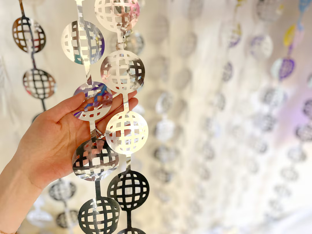 Disco Ball Foil Curtain | Bachelorette Party Decorations | Last Disco Backdrop | 70s Birthday Pho... | Etsy (US)