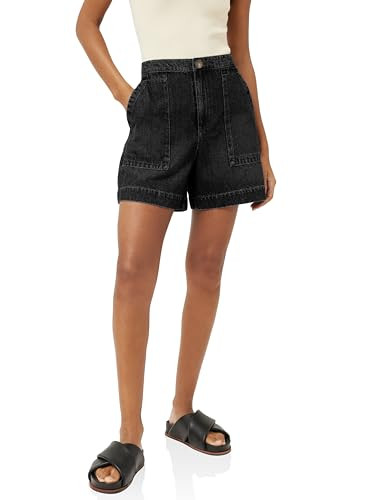 PLNOTME Women's Casual Jean Shorts High Waisted Denim Shorts Wide Leg Summer Shorts with Pockets | Amazon (US)
