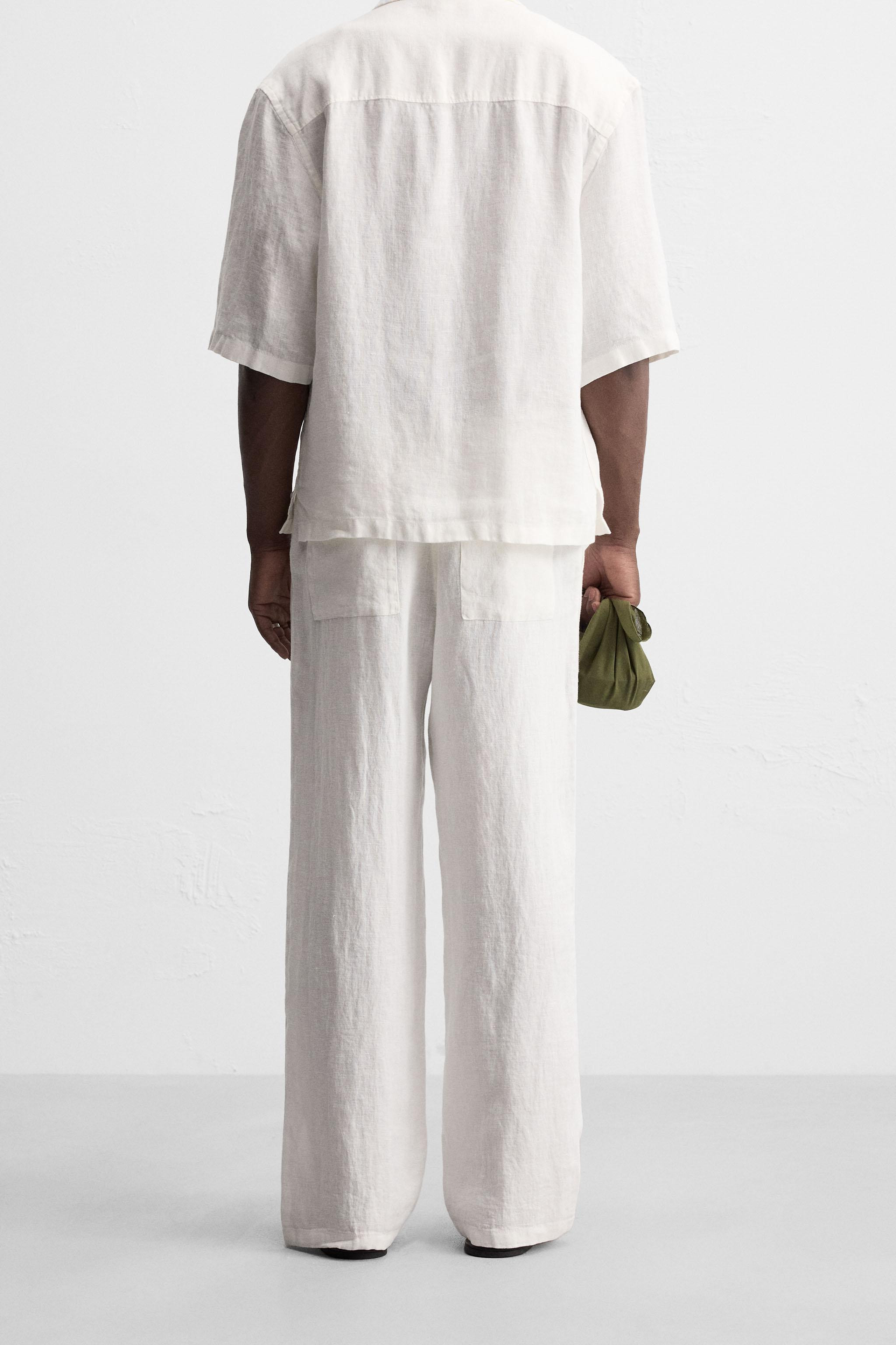 RELAXED FIT 100% LINEN PANTS | Zara US