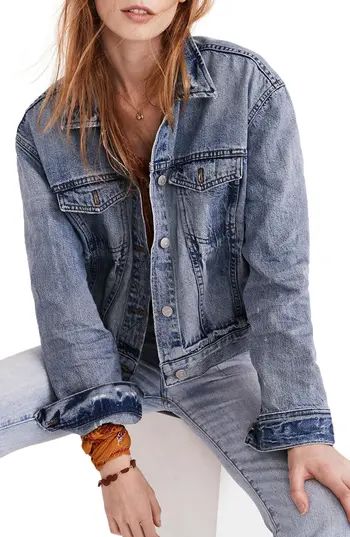 Women's Madewell Boxy Crop Jean Jacket | Nordstrom