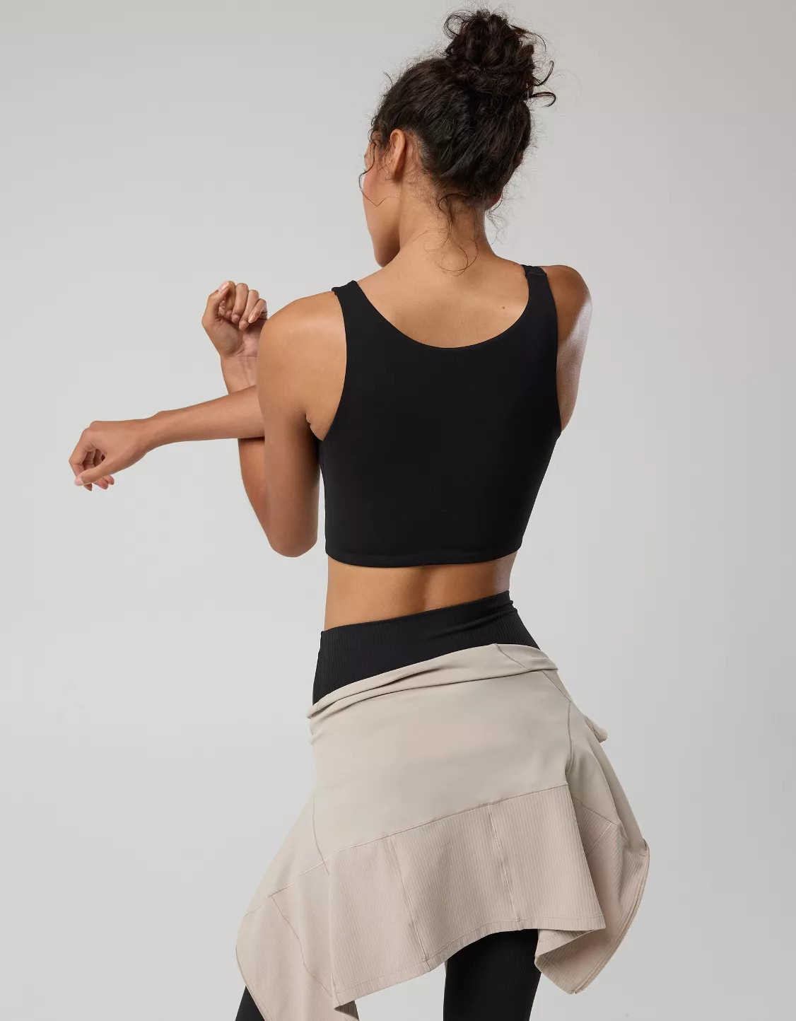 OFFLINE By Aerie Real Me XTRA Rib Switch Up High Neck Sports Bra | Aerie