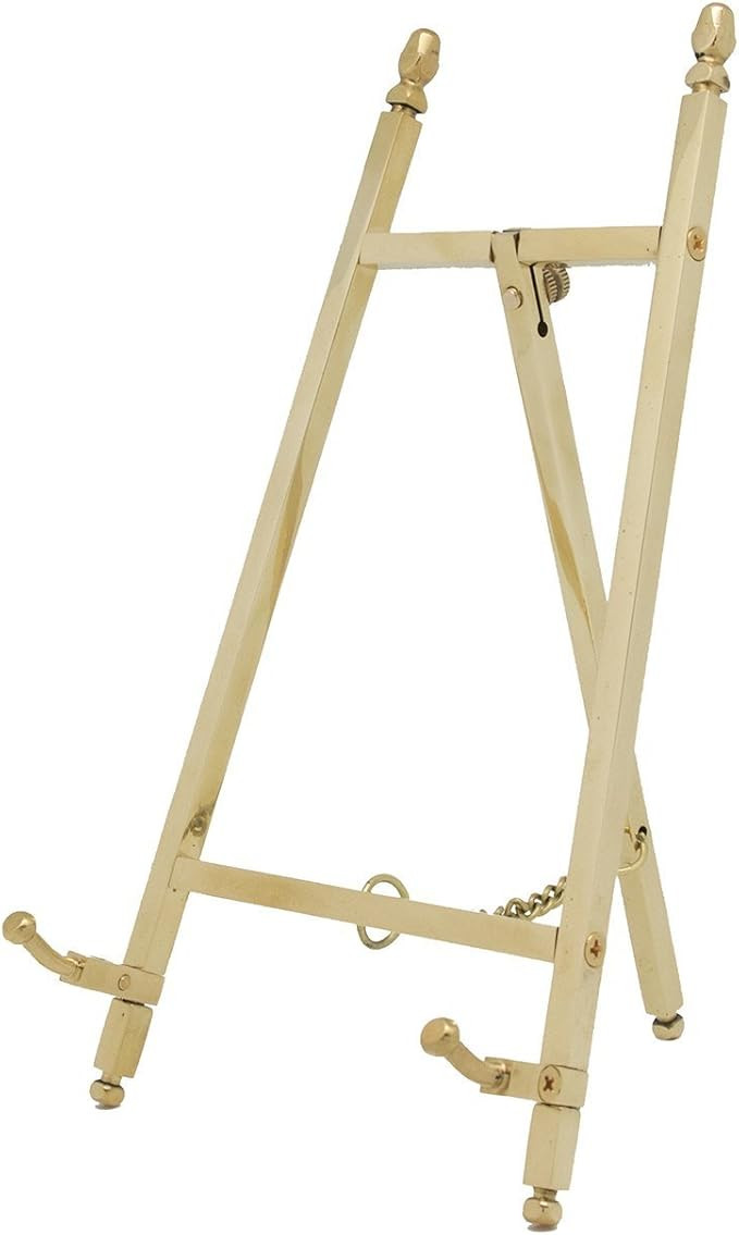 TOPNIKE Table Top Easel, Art Display Easels, Brass Plate Stands for Display, 6 Inch, 150MM | Amazon (US)