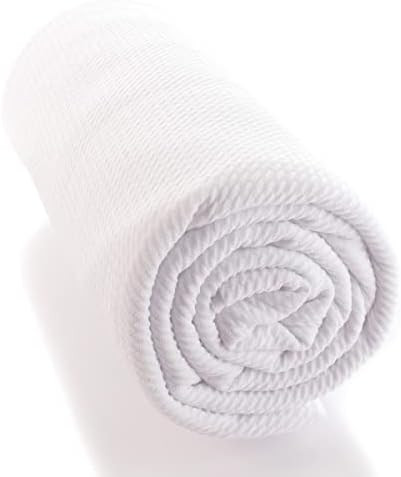 Liverpool Bullet Fabric Textured Knit Jersey 4 Way Stretch - White 1 Yard | Amazon (US)