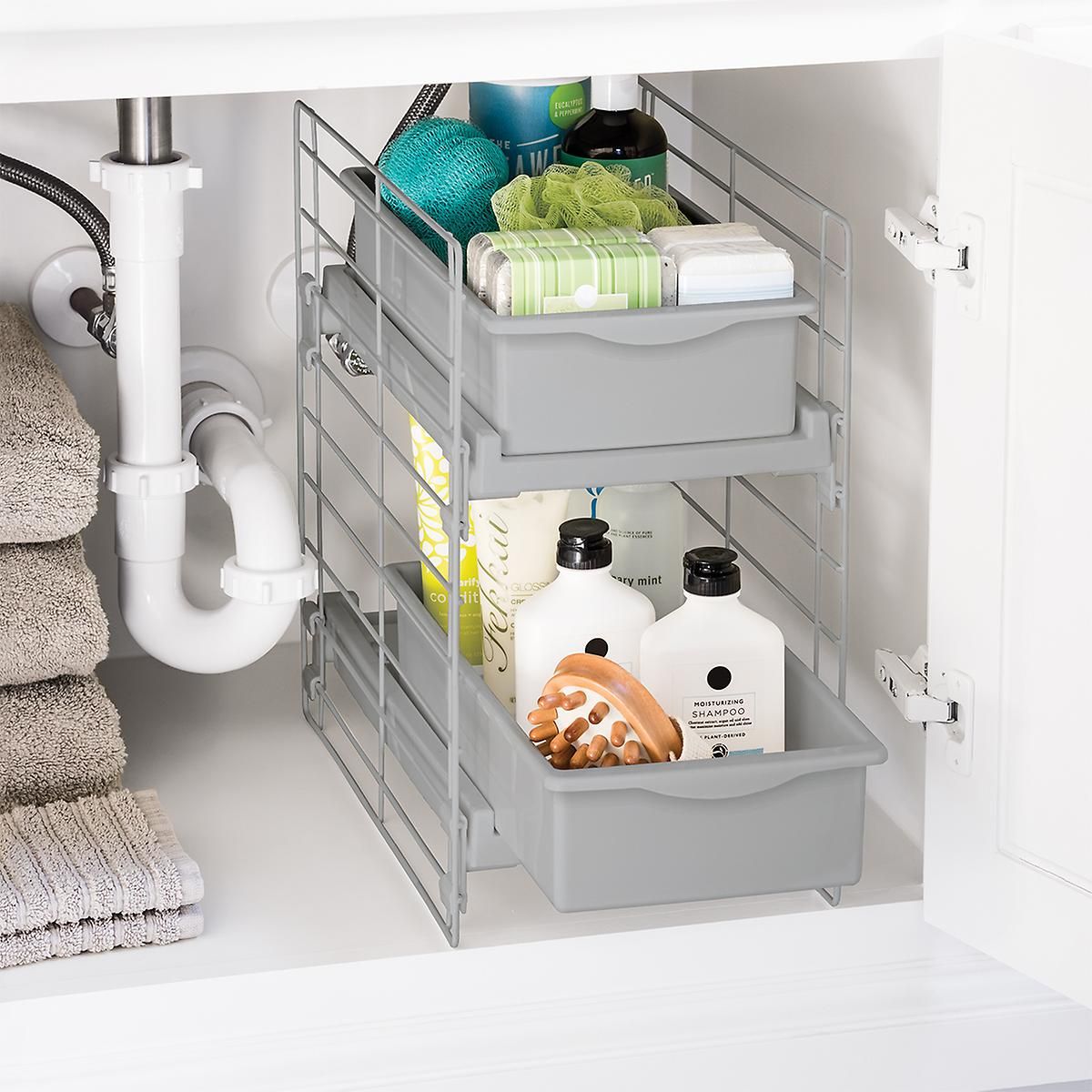Sliding 2-Drawer Organizer | The Container Store