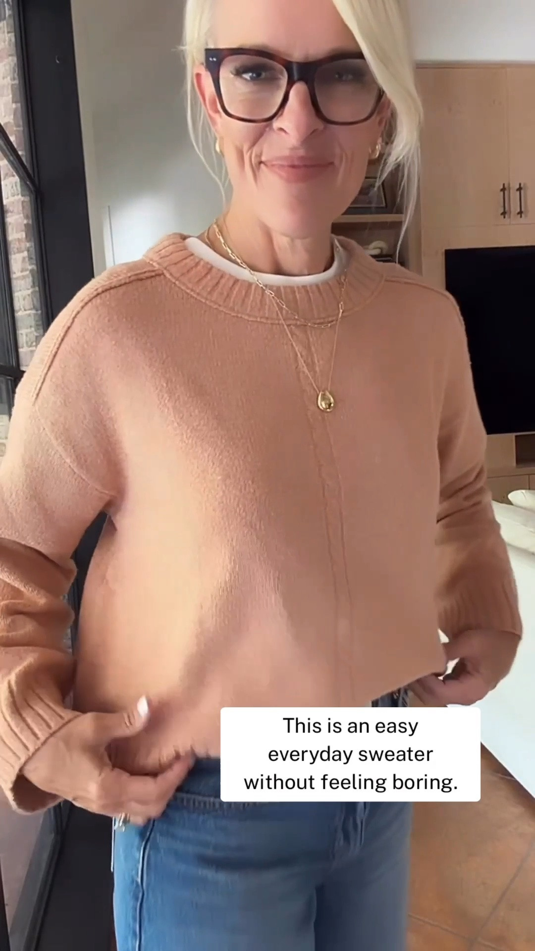 A really good fall sweater find. This Heritage Crewneck Pullover is soft, comfortable, and has the relaxed fit I love for everyday wear. I sized up to a medium for a little extra room, and I can see wearing it with jeans, leggings, or trousers all season long.

I liked it enough to grab another color, too. This peachy-brown shade is especially pretty for fall.

#LTKootd #LTKOver40 #LTKgrwm