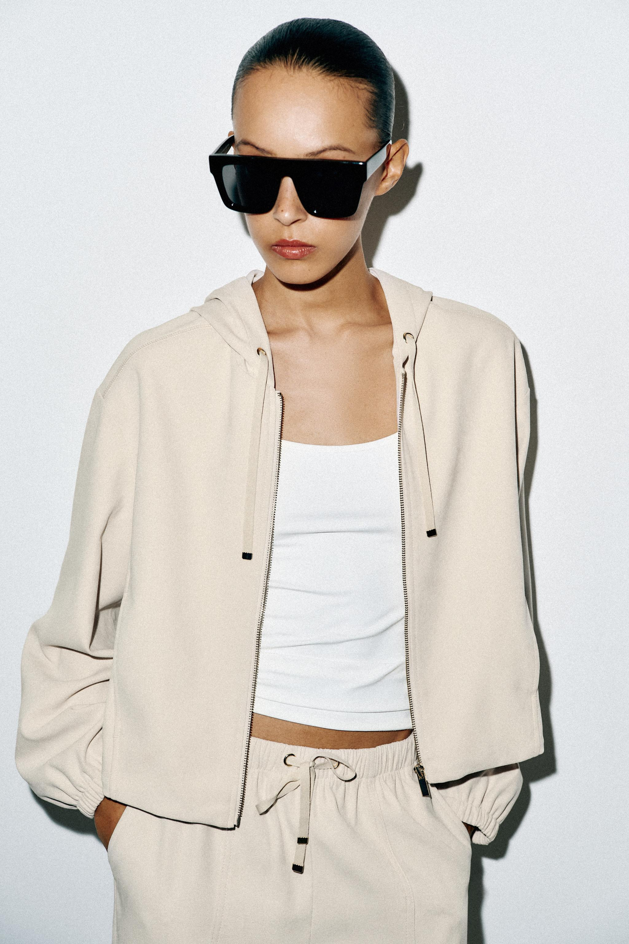 HOODED BOMBER JACKET | Zara UK