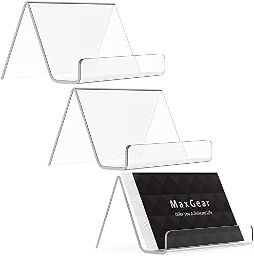 MaxGear Business Card Holder for Desk Acrylic Business Card Display Holders Clear Business Cards Hol | Amazon (US)