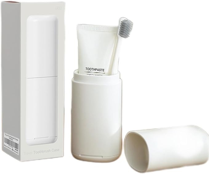 Toothbrush-Travel-Case-Minimalist, Small-Toothbrush-Holder-Easy-Cleaning, Comfortable-Portable-To... | Amazon (US)