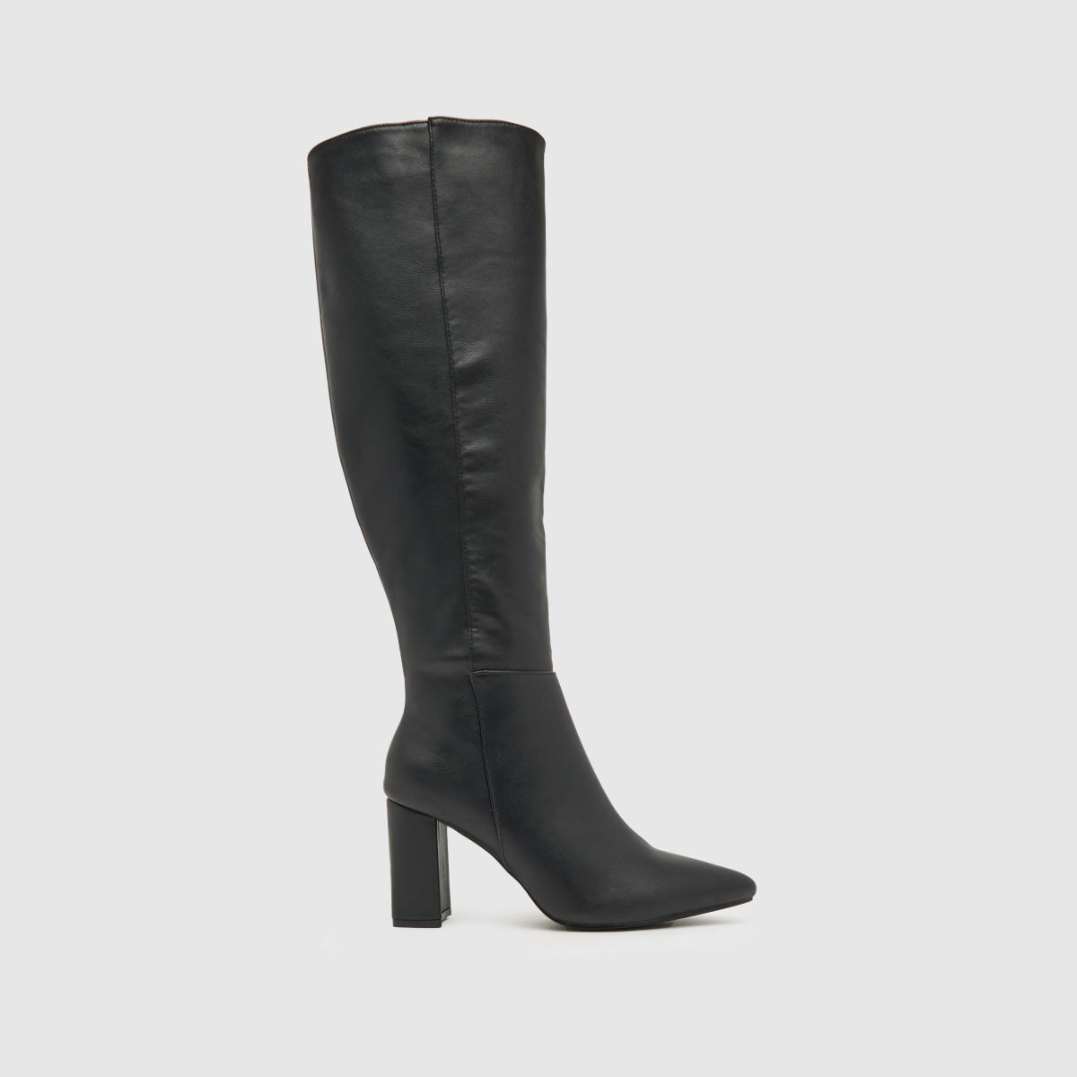 Womens Black schuh Dua Block Heel Knee Boots | schuh | Schuh