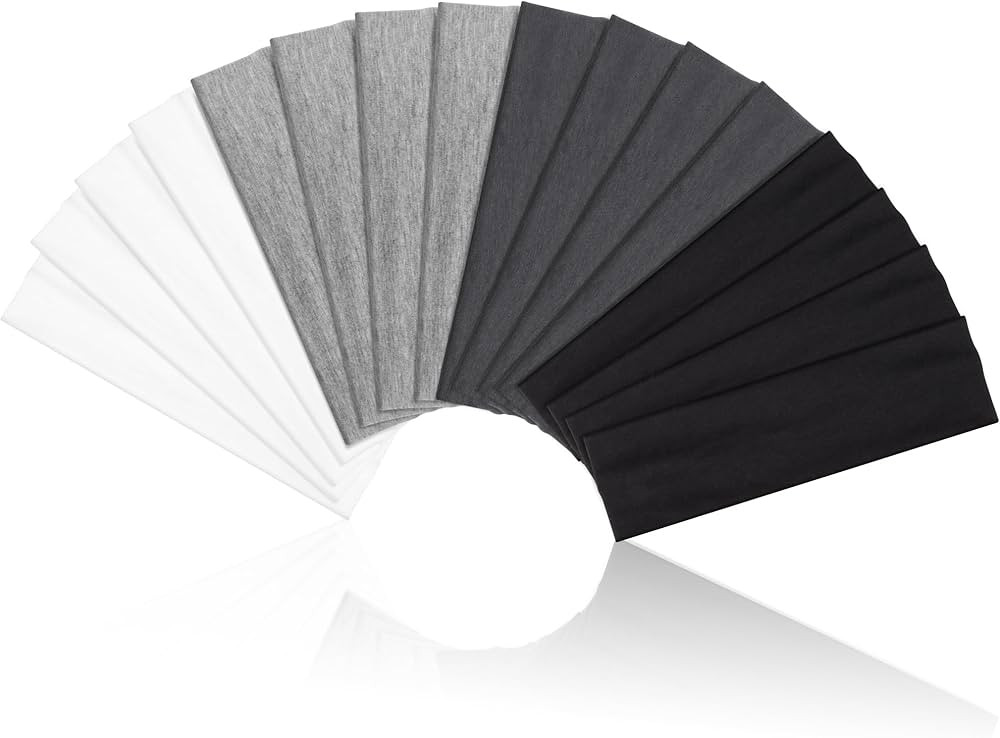 Headbands for Women – 16Pcs Non-Slip Cotton Cloth Headbands for Women's Hair Accessories, Fashi... | Amazon (US)