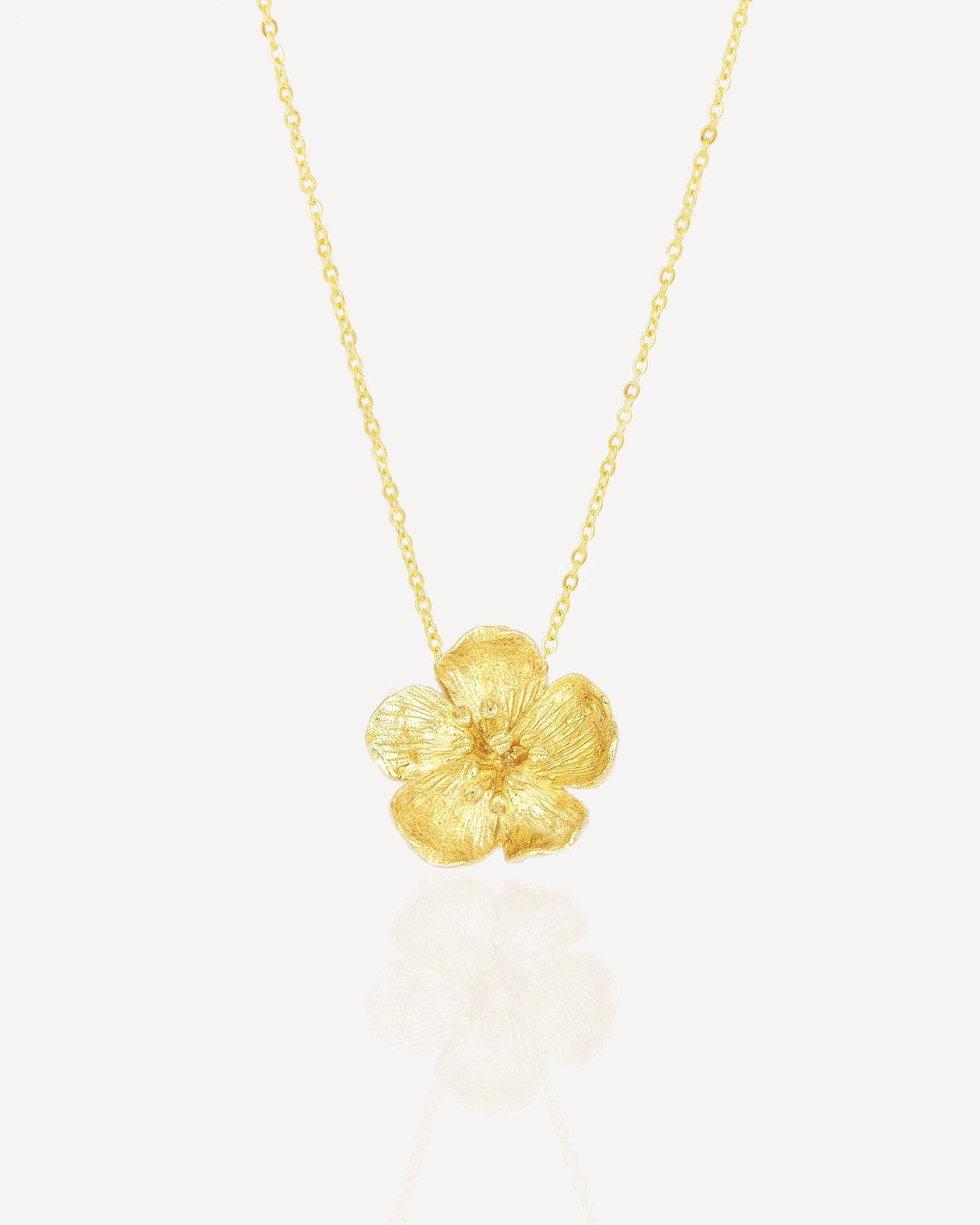 Buttercup Gold Flower Pendant Necklace | Ottoman Hands Jewellery | Ottoman Hands