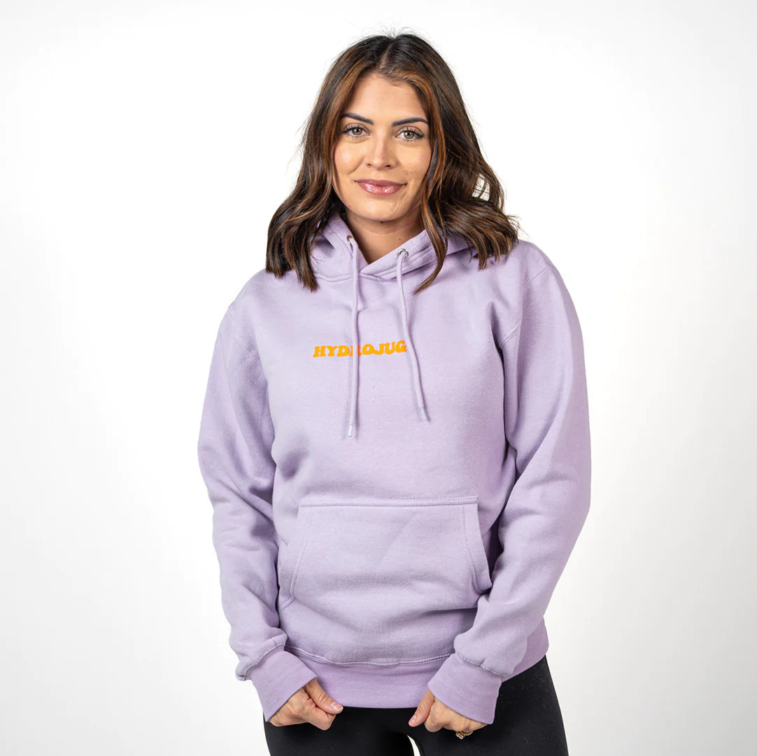 Lavender Drink More Water Hoodie | HydroJug